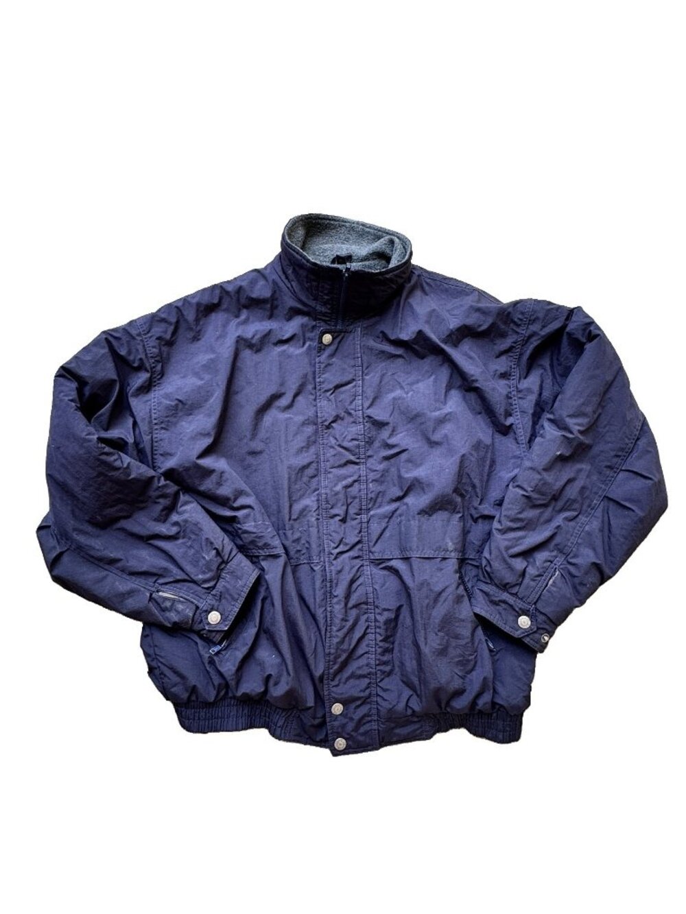NORTEC by North Bay Fleece Lined Jacket Zip Coat Blue Men Size XL